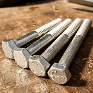 پیچ شش گوش استیل نگیر نیم دنده A4